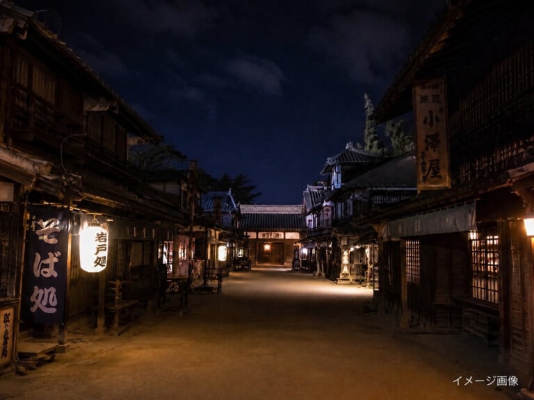 【終了】7月19日(日)17:00～20:00  in 京都：【夜も楽しめる映画村撮影会】